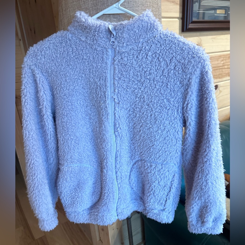 Excellent like new condition, Wonder Nation Plush Sherpa Jacket - Soft Lavender